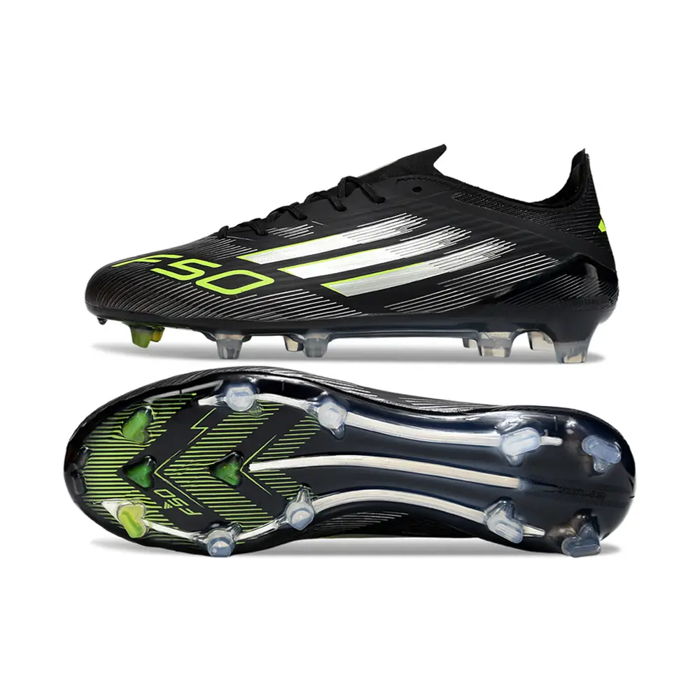 Chuteira Campo Adidas F50 FG Preto e Verde