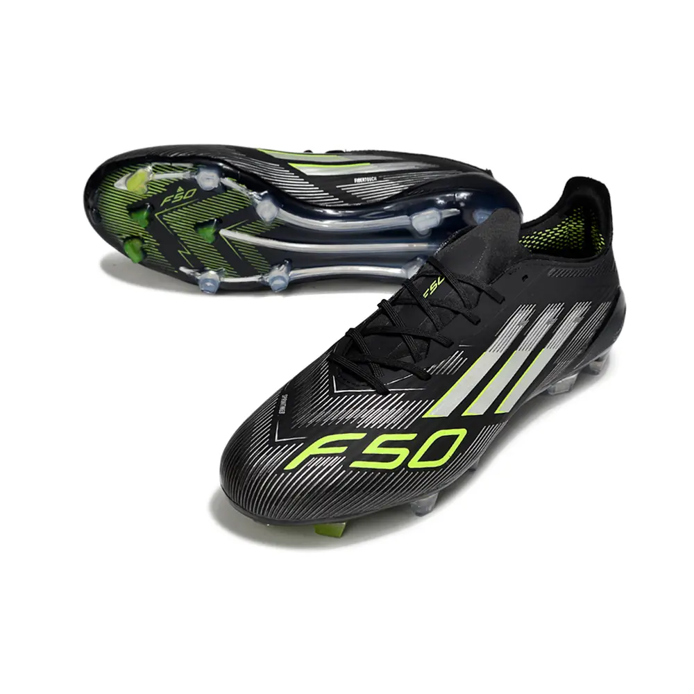 Chuteira Campo Adidas F50 FG Preto e Verde