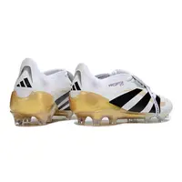 Chuteira Campo Adidas Predator FT 30 Elite FG Branco, Preto e Dourado - imagem 5