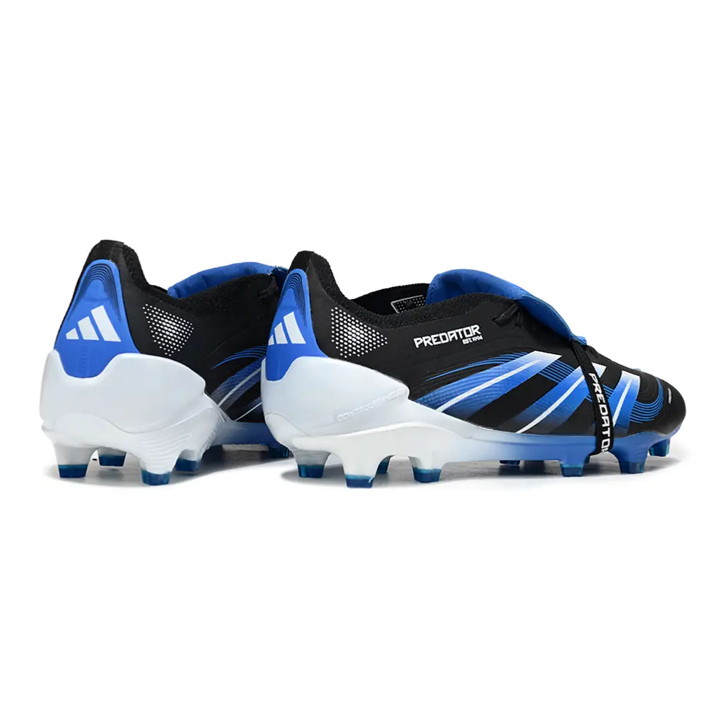 Chuteira Campo Adidas Predator FT 30 Elite FG Preto e Azul