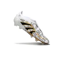 Chuteira Campo Adidas Predator FT 30 Elite FG Branco, Preto e Dourado - imagem 4