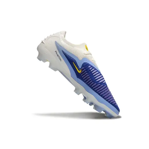 Chuteira Campo Nike Phantom GX 3 Elite FG ''Fear Nothing'' Branco, Azul e Amarelo