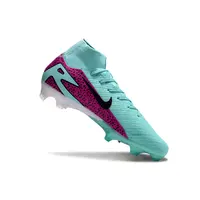 Chuteira Campo Nike Air Zoom Mercurial Superfly 10 Elite FG Azul e Rosa - imagem 2