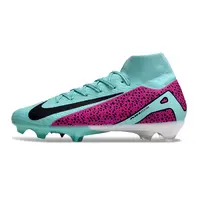 Chuteira Campo Nike Air Zoom Mercurial Superfly 10 Elite FG Azul e Rosa - imagem 1