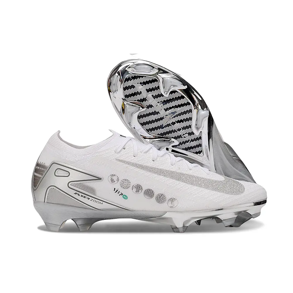 Chuteira Campo Nike Air Zoom Mercurial Vapor 16 Elite FG Branco, 
