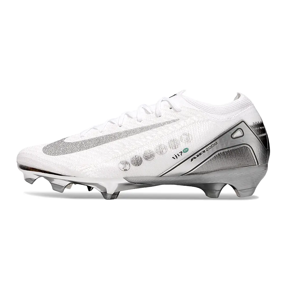 Chuteira Campo Nike Air Zoom Mercurial Vapor 16 Elite FG Branco, 