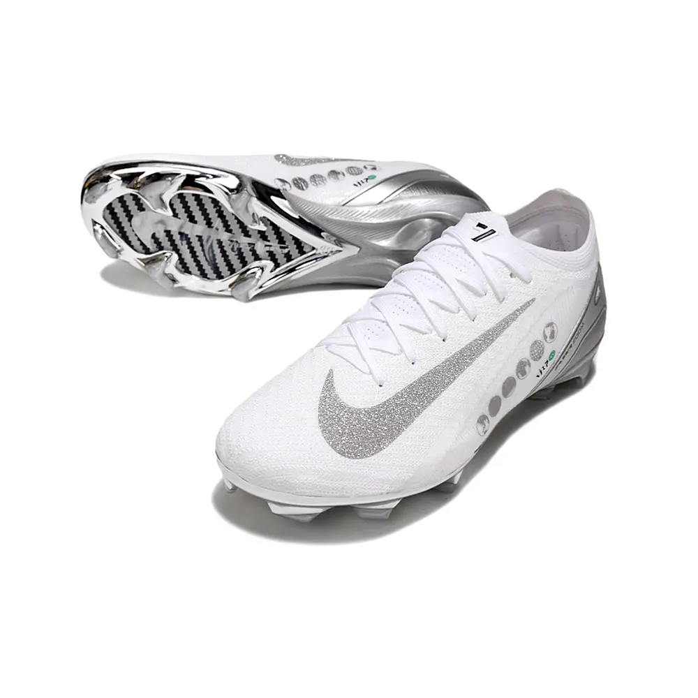 Chuteira Campo Nike Air Zoom Mercurial Vapor 16 Elite FG Branco, 