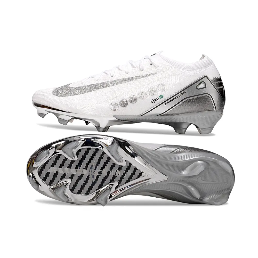 Chuteira Campo Nike Air Zoom Mercurial Vapor 16 Elite FG Branco, 
