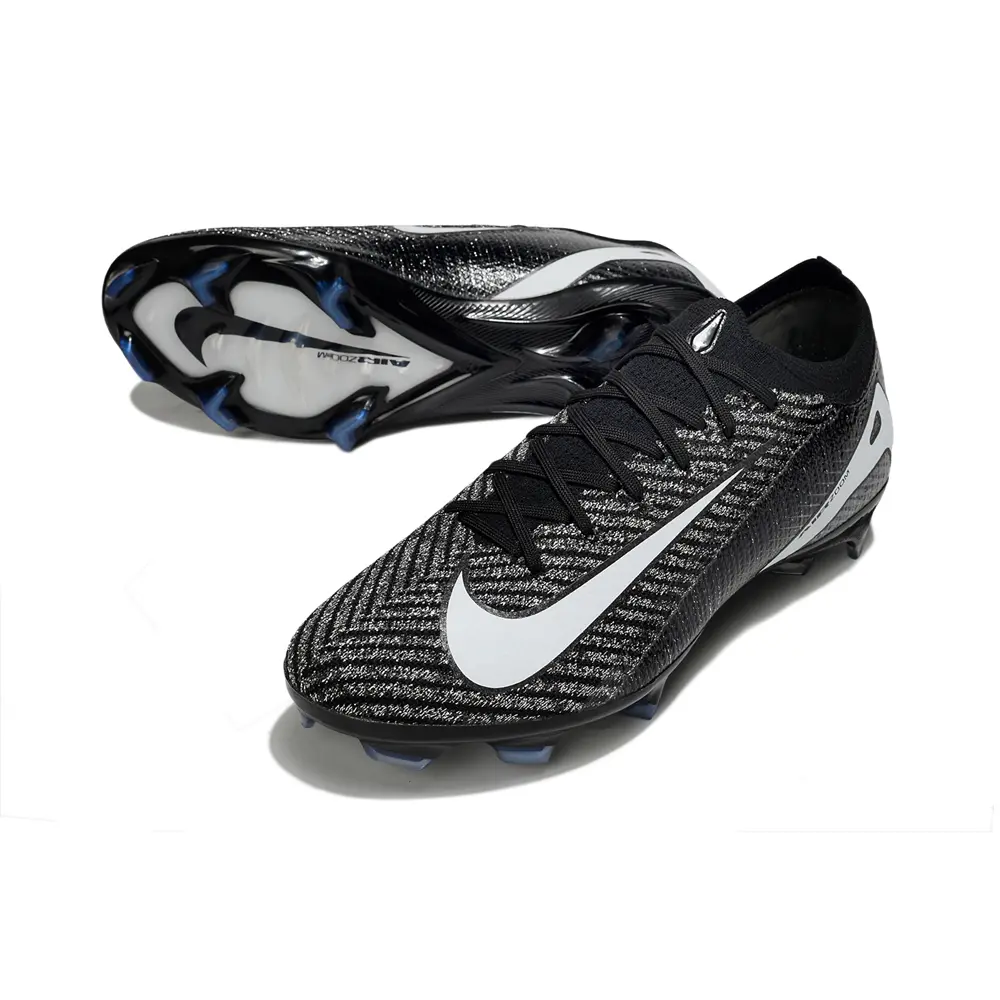 Chuteira Campo Nike Air Zoom Mercurial Vapor 16 Elite FG Preto e Branco
