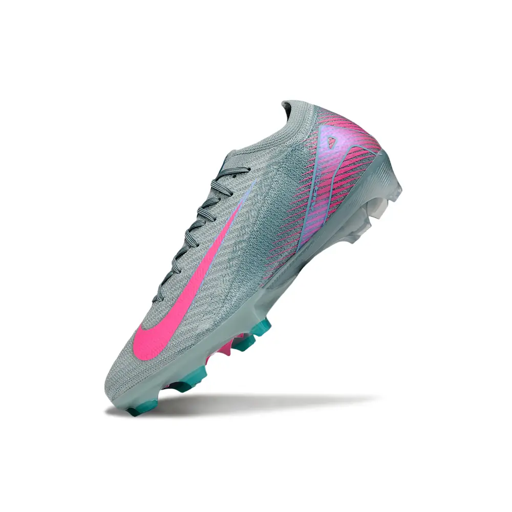 Chuteira Campo Nike Air Zoom Mercurial Vapor 16 Elite FG Rosa e Verde