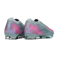 Chuteira Campo Nike Air Zoom Mercurial Vapor 16 Elite FG Rosa e Verde - imagem 5