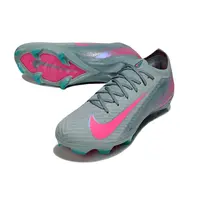 Chuteira Campo Nike Air Zoom Mercurial Vapor 16 Elite FG Rosa e Verde - imagem 4