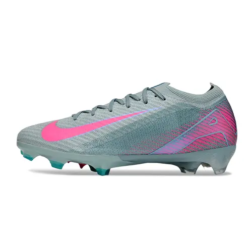 Chuteira Campo Nike Air Zoom Mercurial Vapor 16 Elite FG Azul e Rosa