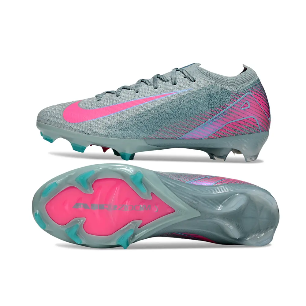 Chuteira Campo Nike Air Zoom Mercurial Vapor 16 Elite FG Rosa e Verde