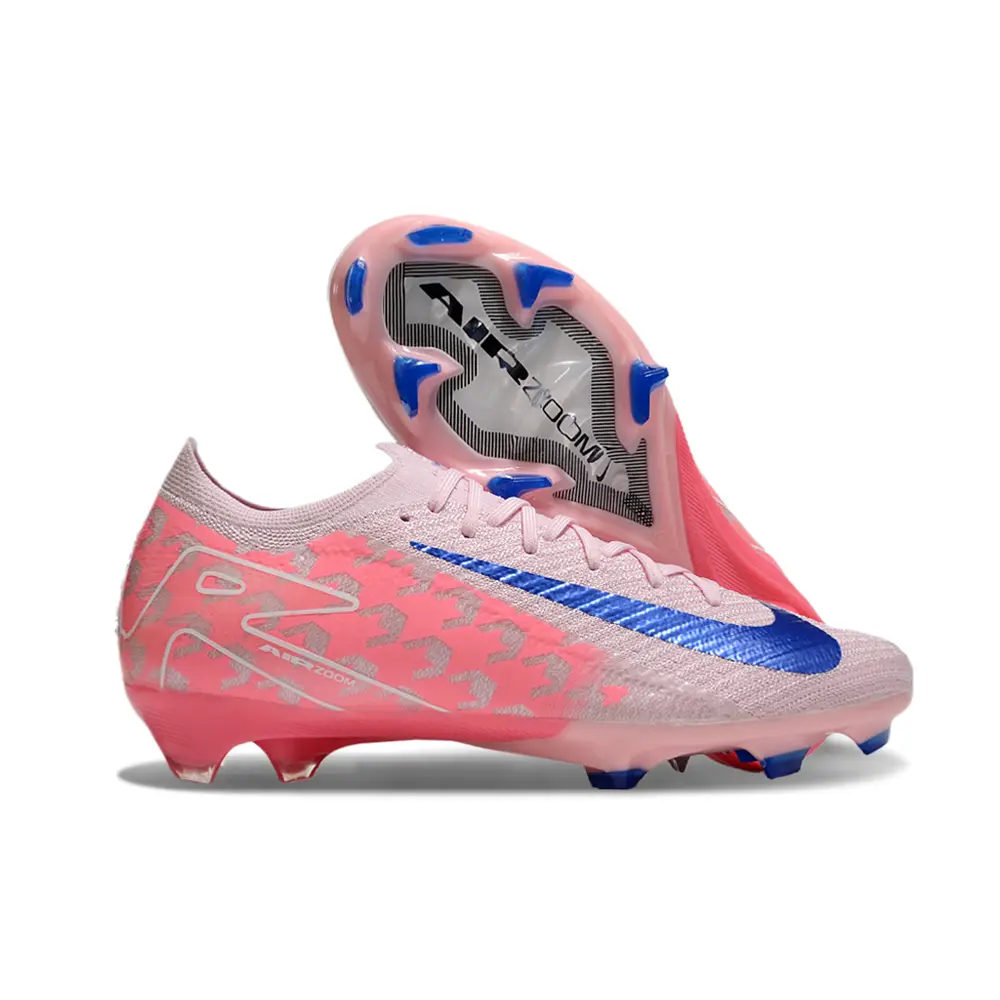 Chuteira Campo Nike Air Zoom Mercurial Vapor 16 Elite FG Rosa e Azul