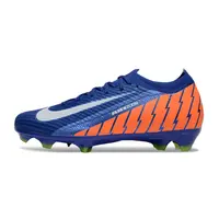 Chuteira Campo Nike Air Zoom Mercurial Vapor 16 Elite FG Azul e Laranja - imagem 1