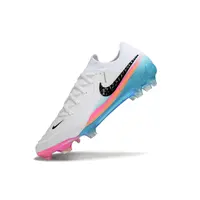 Chuteira Campo Nike Phantom GX 2 Elite FG Branco, Azul e Rosa - imagem 4