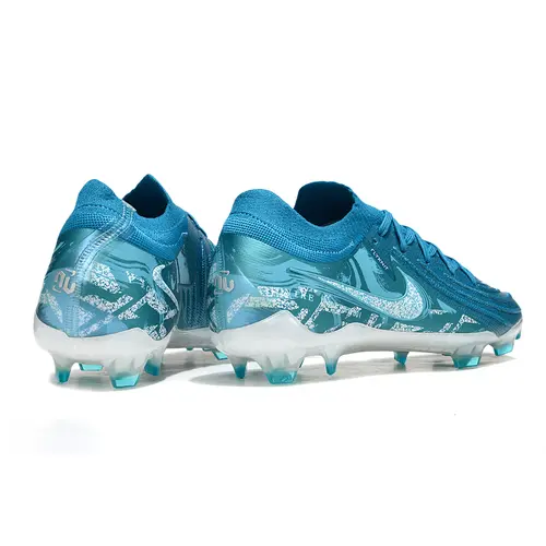 Chuteira Campo Nike Phantom GX 2 Elite FG Azul e Branco