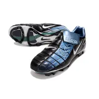 Chuteira Campo Nike Total 90 FG Preto e Azul - imagem 4