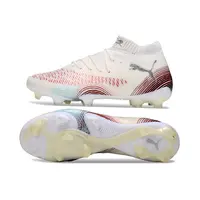 Chuteira Campo Puma Future 8 FG Branco e Vermelho - imagem 3