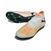 Chuteira Society Puma Future 8 MG Branco, Laranja, Amarelo e Verde - imagem 4