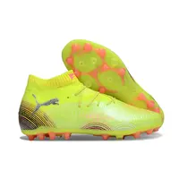 Chuteira Society Puma Future 8 MG Amarelo e Laranja - imagem 2