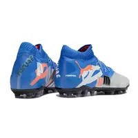 Chuteira Society Puma Future 8 MG Azul e Cinza - imagem 4