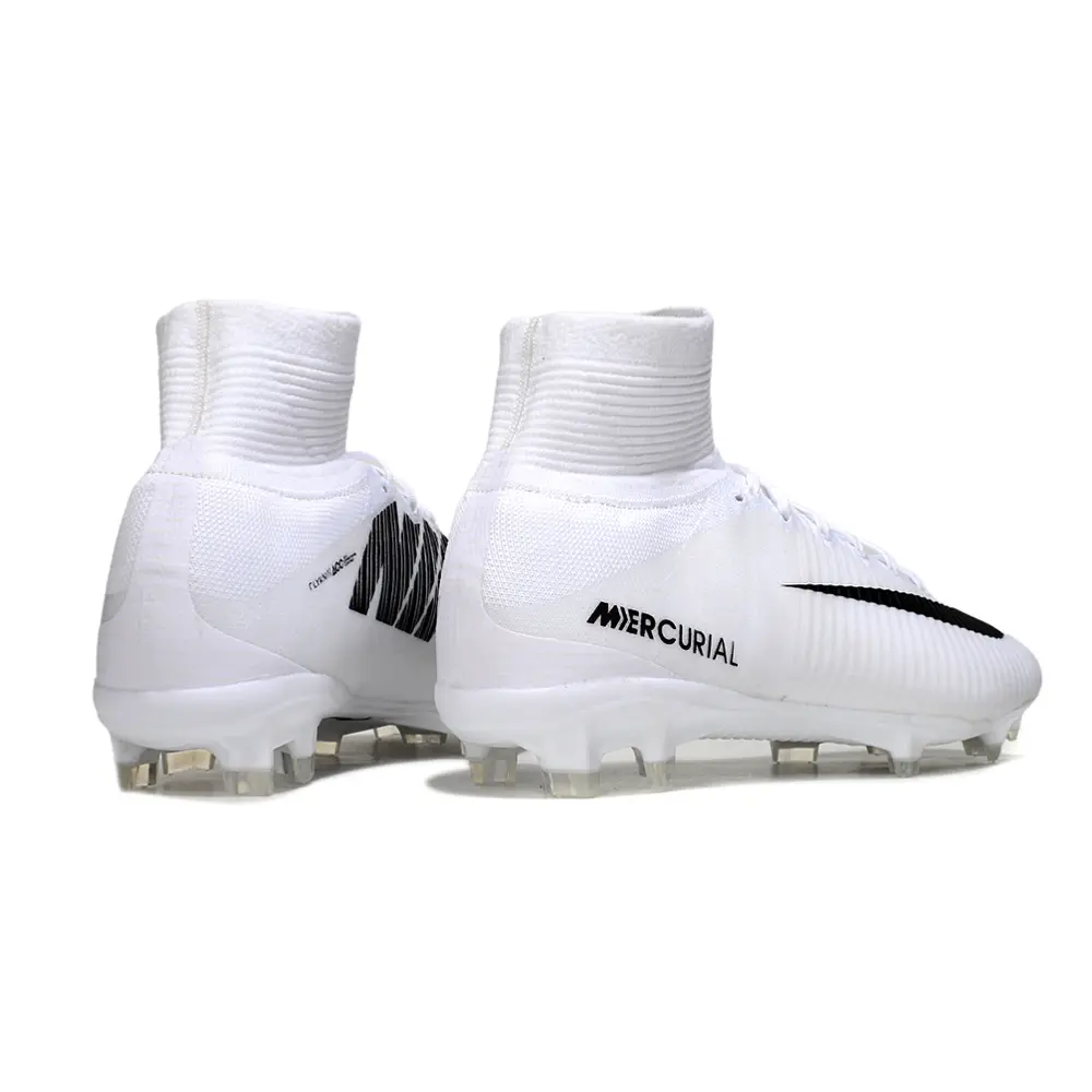 Chuteira Campo Nike Retrô Mercurial Superfly 5 Branco
