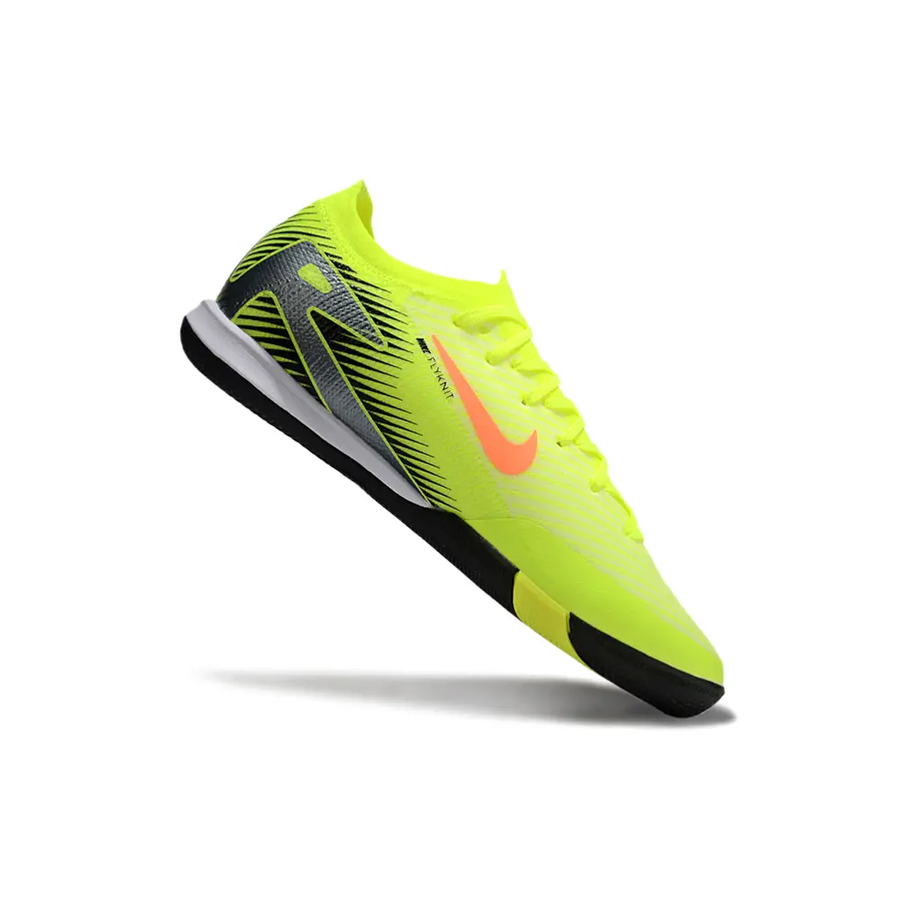 Chuteira Futsal Nike Air Zoom Mercurial Vapor 15 Elite IC Amarelo, Laranja e Preto