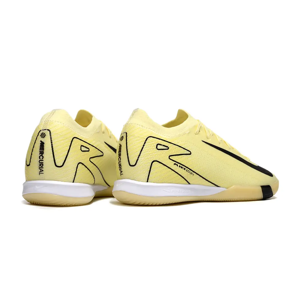 Chuteira Futsal Nike Air Zoom Mercurial Vapor 15 Elite IC Amarelo, Branco e Preto