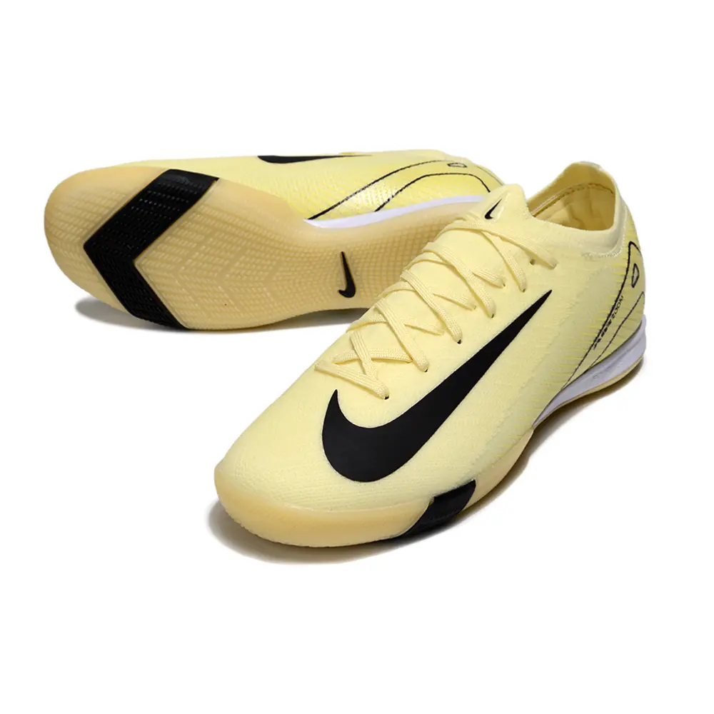 Chuteira Futsal Nike Air Zoom Mercurial Vapor 15 Elite IC Amarelo, Branco e Preto