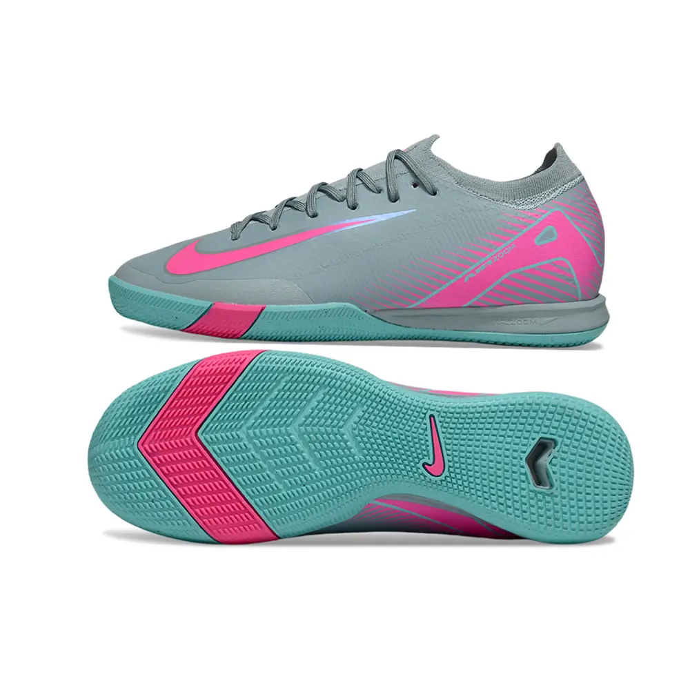 Chuteira Futsal Nike Air Zoom Mercurial Vapor 15 Elite IC Azul e Rosa