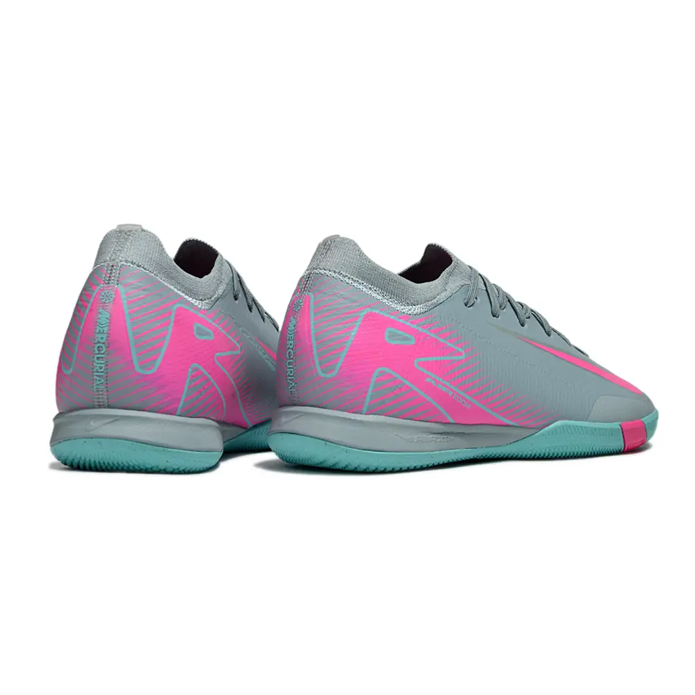 Chuteira Futsal Nike Air Zoom Mercurial Vapor 15 Elite IC Azul e Rosa