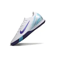 Chuteira Futsal Nike Air Zoom Mercurial Vapor 15 Elite IC Branco, Azul e Roxo - imagem 3
