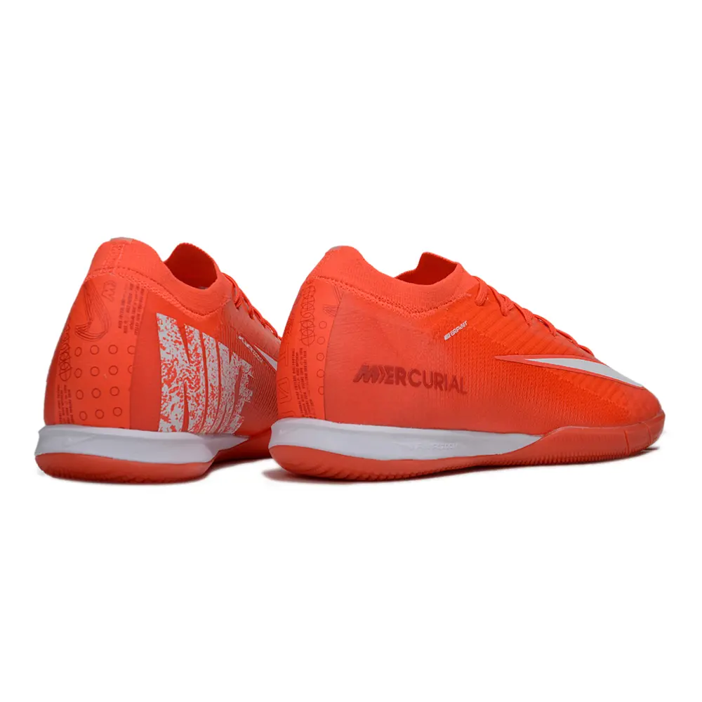 Chuteira Futsal Nike Air Zoom Mercurial Vapor 15 Elite IC Vermelho e Branco