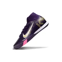 Chuteira Futsal Nike Air Zoom Mercurial Superfly 10 Elite IC Roxo, Rosa, Branco e Dourado - imagem 4