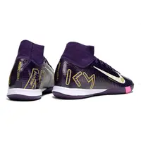 Chuteira Futsal Nike Air Zoom Mercurial Superfly 10 Elite IC Roxo, Rosa, Branco e Dourado - imagem 3