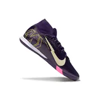 Chuteira Futsal Nike Air Zoom Mercurial Superfly 10 Elite IC Roxo, Rosa, Branco e Dourado - imagem 5