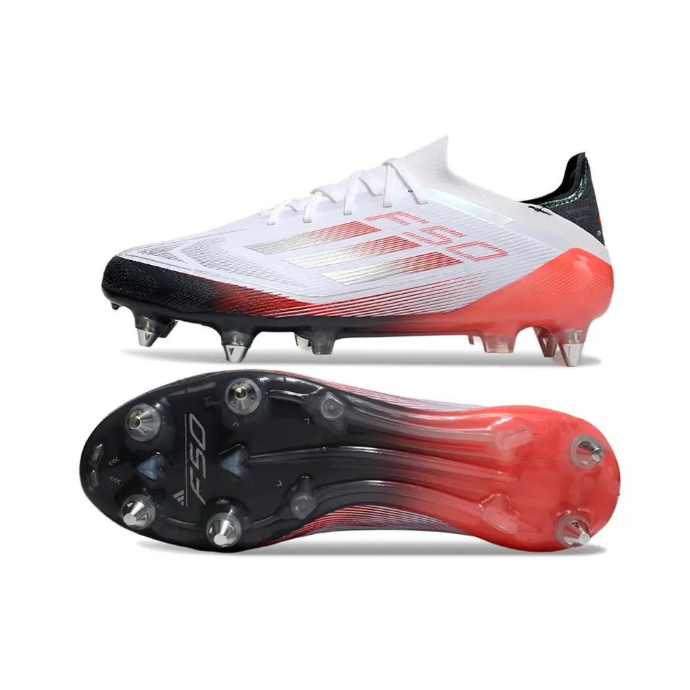 Chuteira Campo Adidas F50 Ponta de Aluminio Branco, 