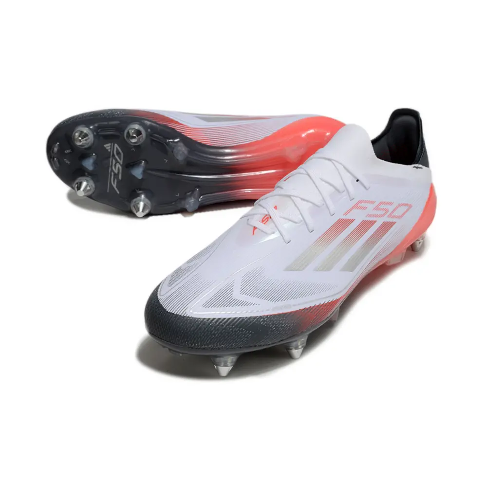 Chuteira Campo Adidas F50 Ponta de Aluminio Branco, 