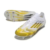 Chuteira Campo Adidas F50 Ponta de Aluminio Branco e Amarelo - imagem 4