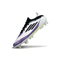 Chuteira Campo Adidas F50 Ponta de Aluminio Branco, Roxo e Preto - imagem 5