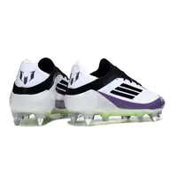 Chuteira Campo Adidas F50 Ponta de Aluminio Branco, Roxo e Preto - imagem 2