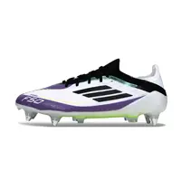 Chuteira Campo Adidas F50 Ponta de Aluminio Branco, Roxo e Preto - imagem 1