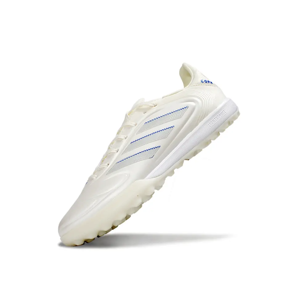 Chuteira Society Adidas Copa Pure.2 TF Branco e Azul