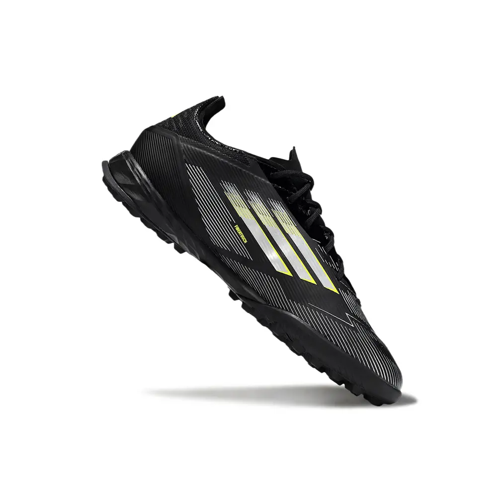 Chuteira Society Adidas F50 TF ''Electric Stealth'' Preto e Verde