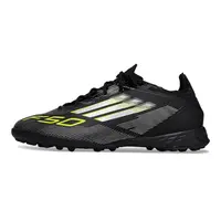 Chuteira Society Adidas F50 TF ''Electric Stealth'' Preto e Verde - imagem 1