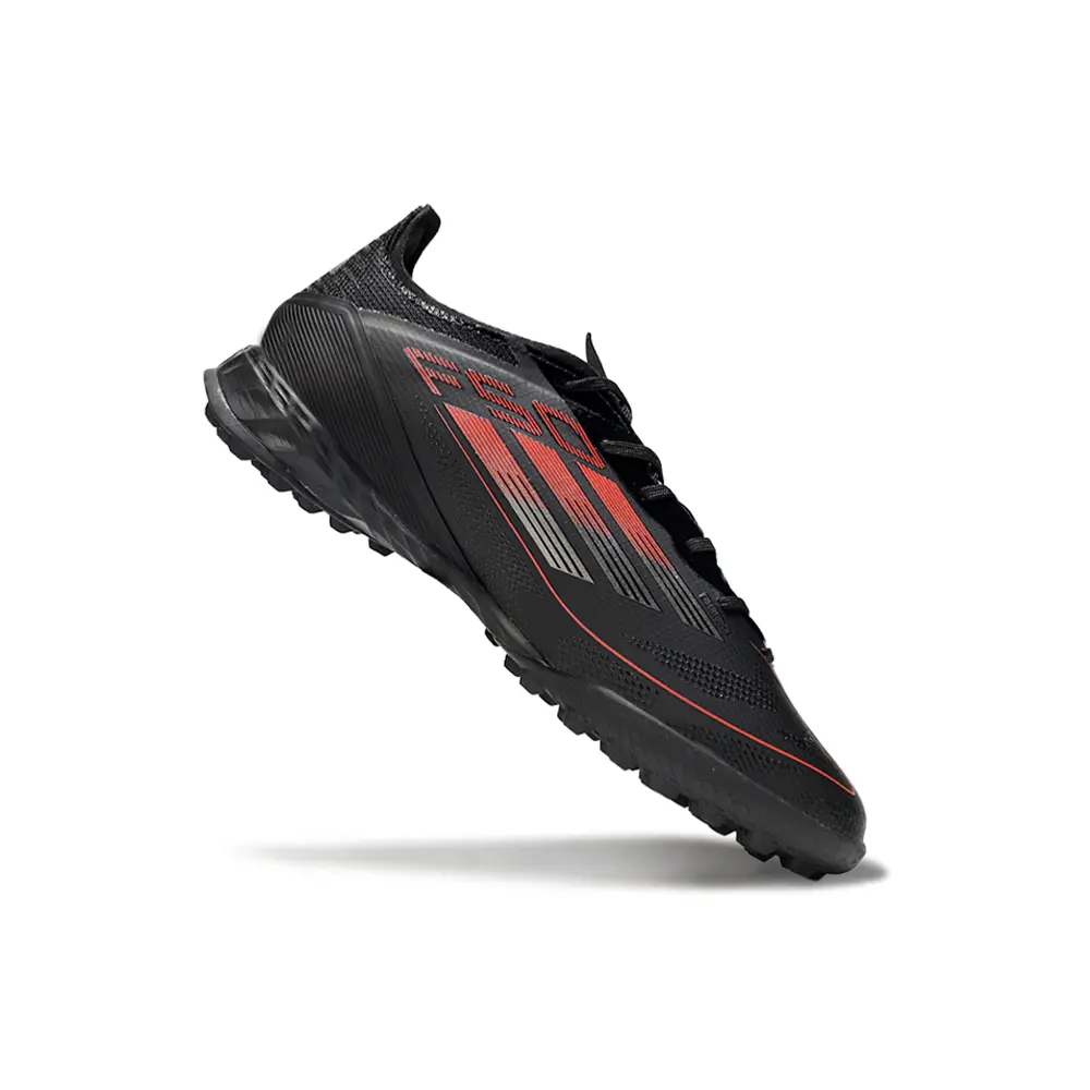 Chuteira Society Adidas F50 TF Preto e Vermelho