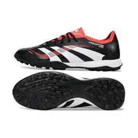 Chuteira Society Adidas Predator Elite TF Preto e Vermelho - imagem 2