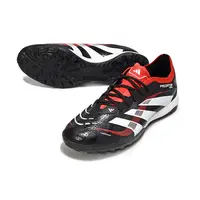 Chuteira Society Adidas Predator Elite TF Preto e Vermelho - imagem 4